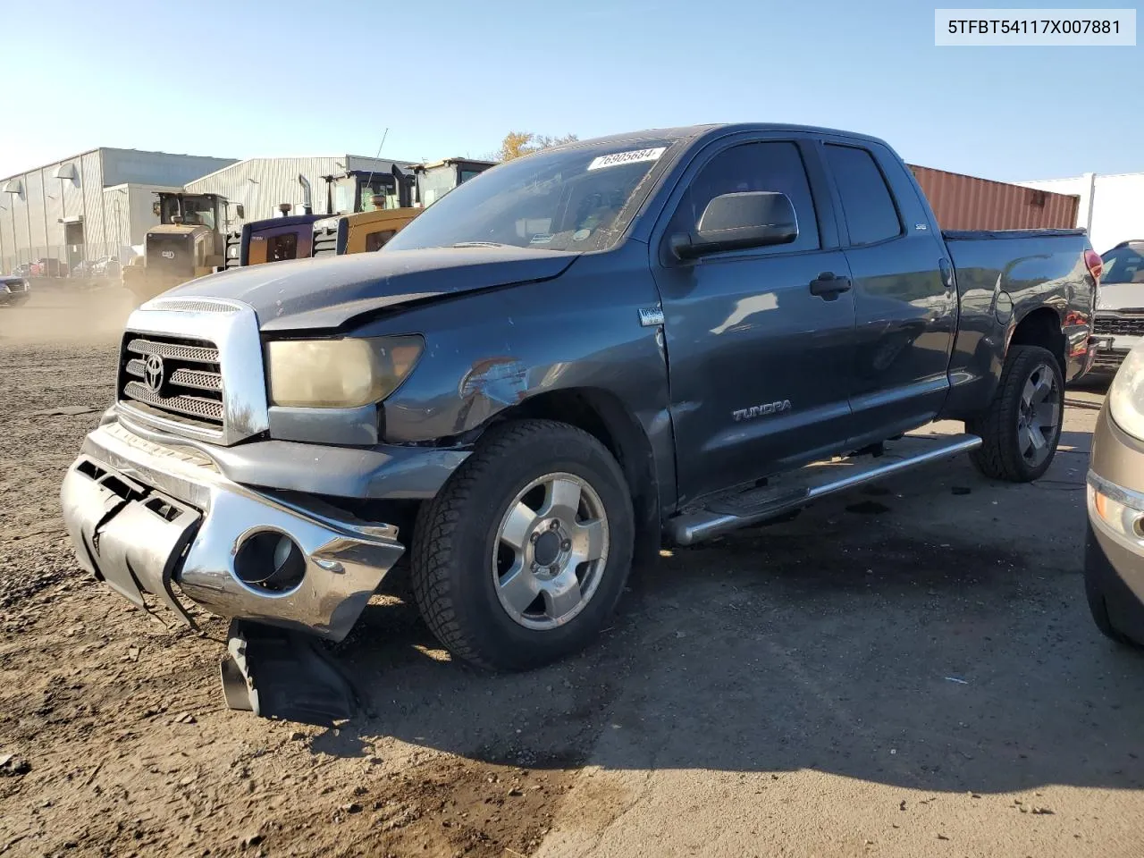 2007 Toyota Tundra Double Cab Sr5 VIN: 5TFBT54117X007881 Lot: 76905684