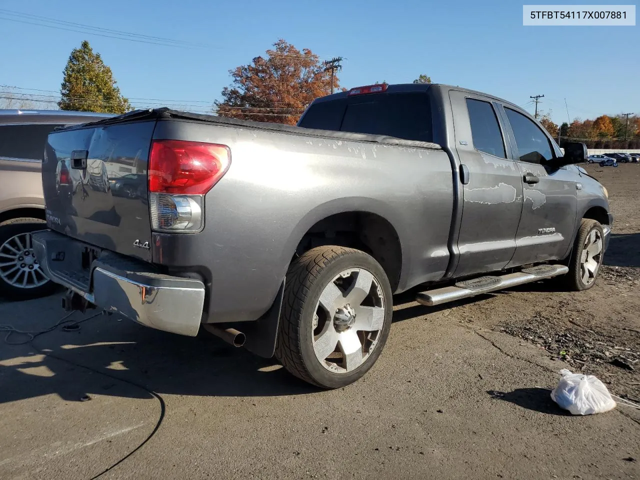 2007 Toyota Tundra Double Cab Sr5 VIN: 5TFBT54117X007881 Lot: 76905684