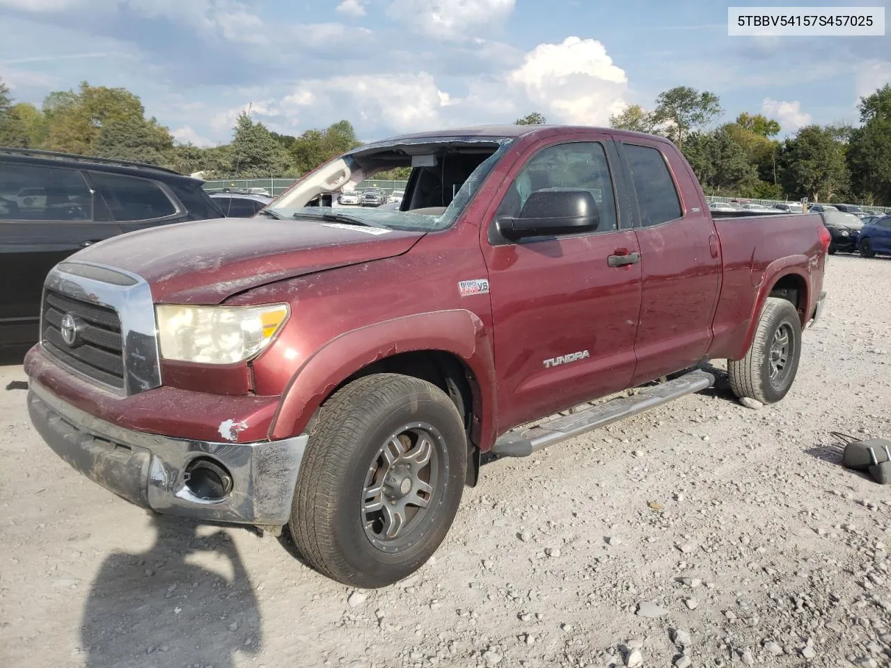 2007 Toyota Tundra Double Cab Sr5 VIN: 5TBBV54157S457025 Lot: 76940784