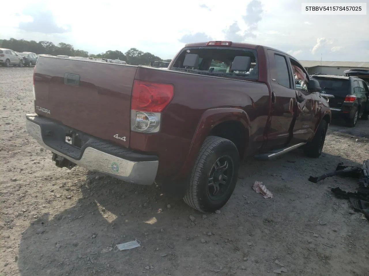 2007 Toyota Tundra Double Cab Sr5 VIN: 5TBBV54157S457025 Lot: 76940784