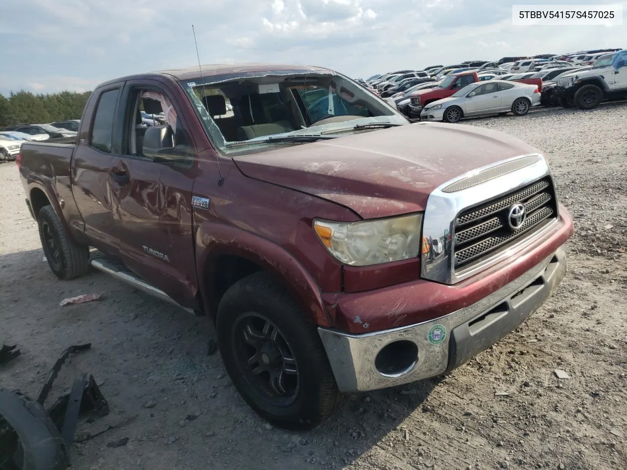 2007 Toyota Tundra Double Cab Sr5 VIN: 5TBBV54157S457025 Lot: 76940784