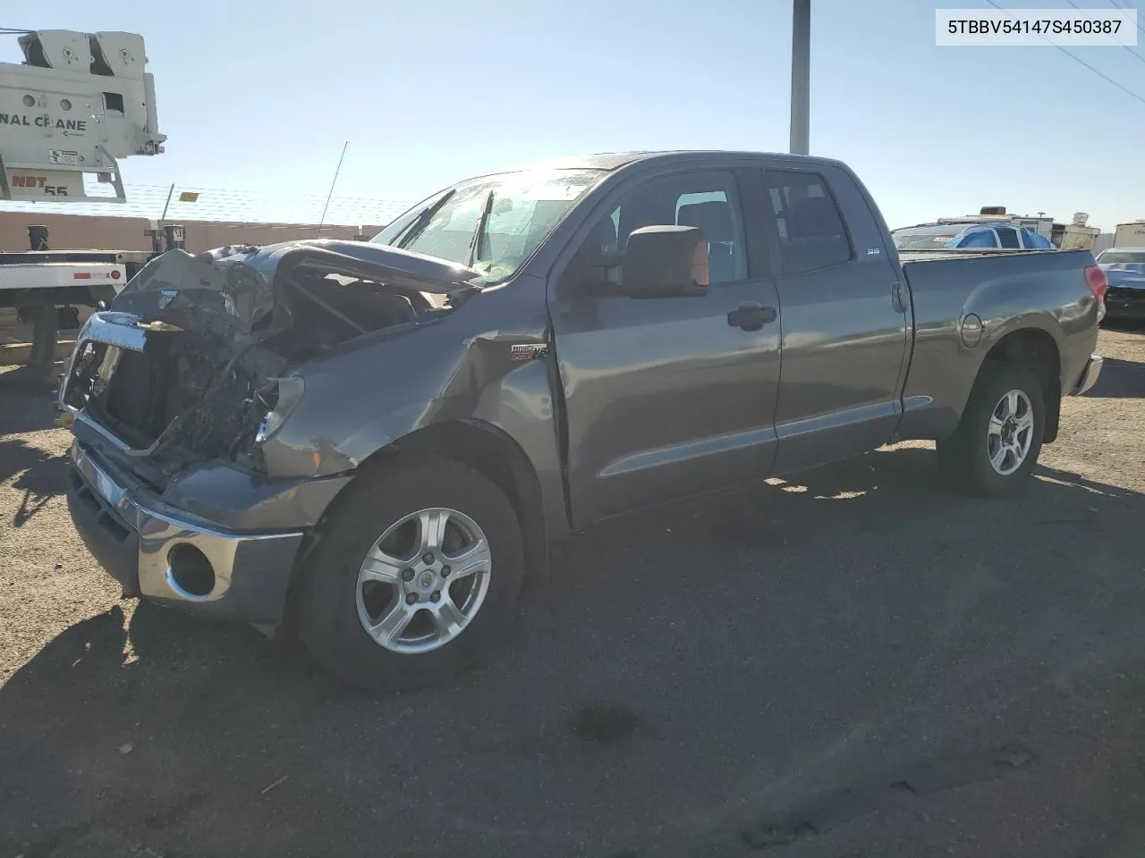 2007 Toyota Tundra Double Cab Sr5 VIN: 5TBBV54147S450387 Lot: 76970494