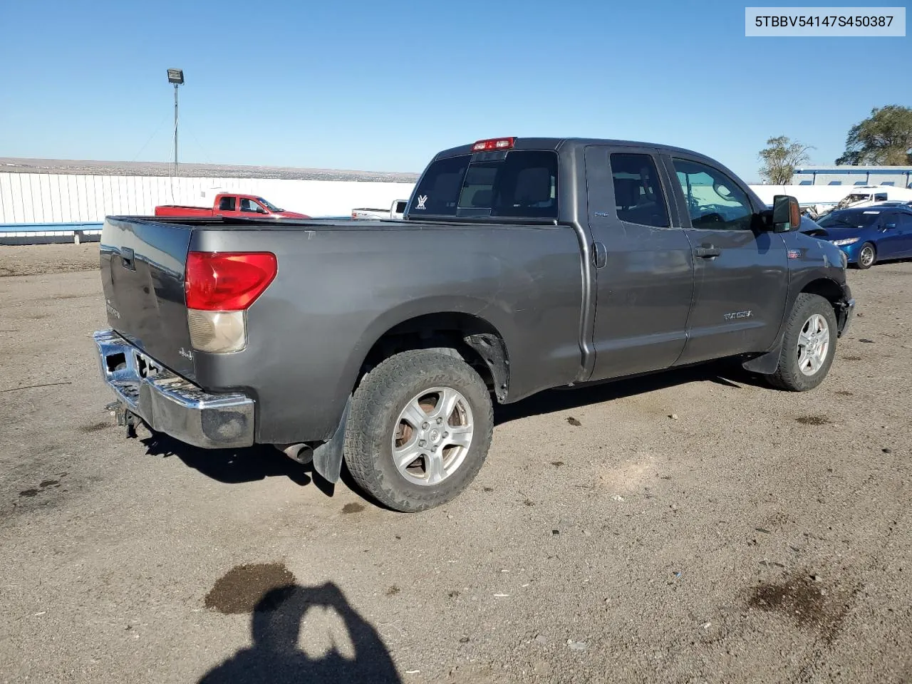 2007 Toyota Tundra Double Cab Sr5 VIN: 5TBBV54147S450387 Lot: 76970494