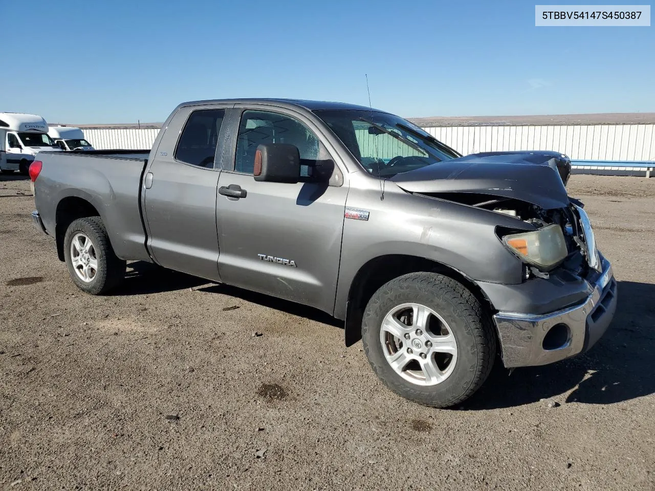 2007 Toyota Tundra Double Cab Sr5 VIN: 5TBBV54147S450387 Lot: 76970494