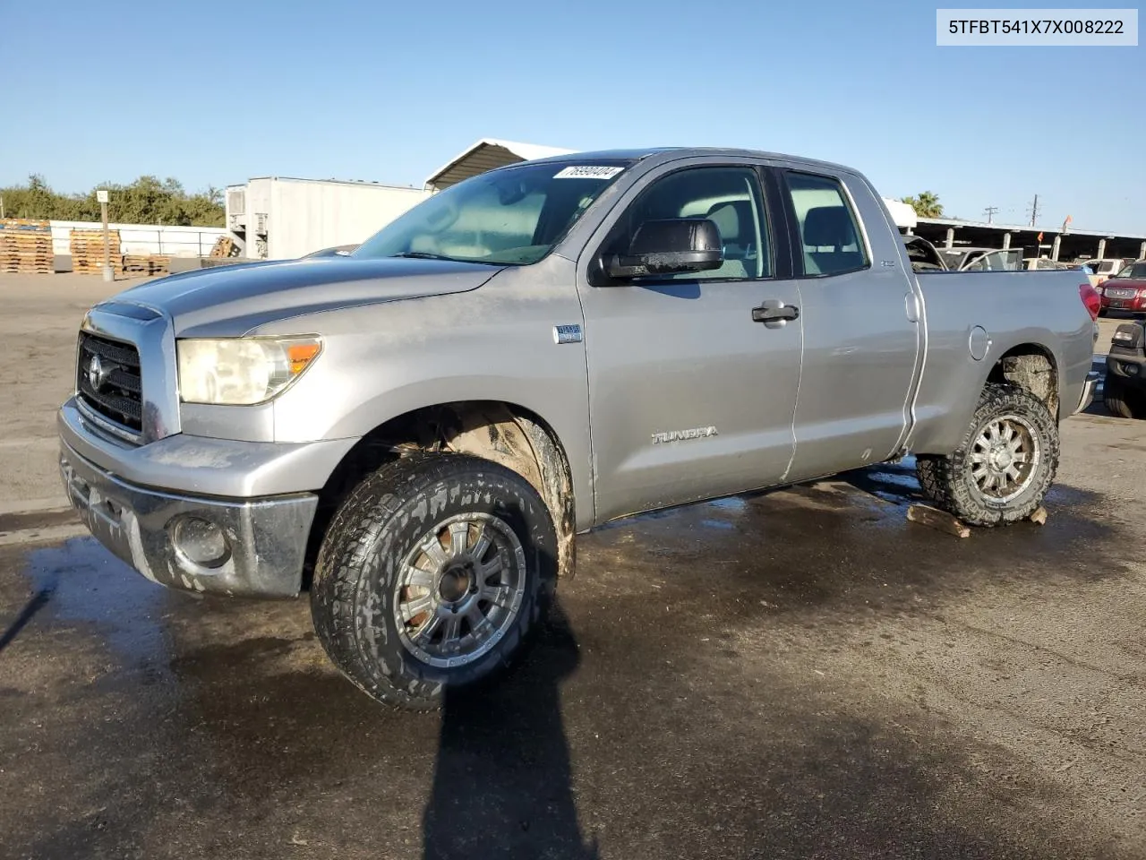 2007 Toyota Tundra Double Cab Sr5 VIN: 5TFBT541X7X008222 Lot: 76990404