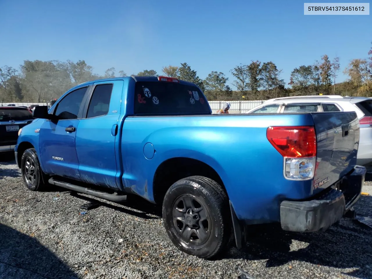 5TBRV54137S451612 2007 Toyota Tundra Double Cab Sr5