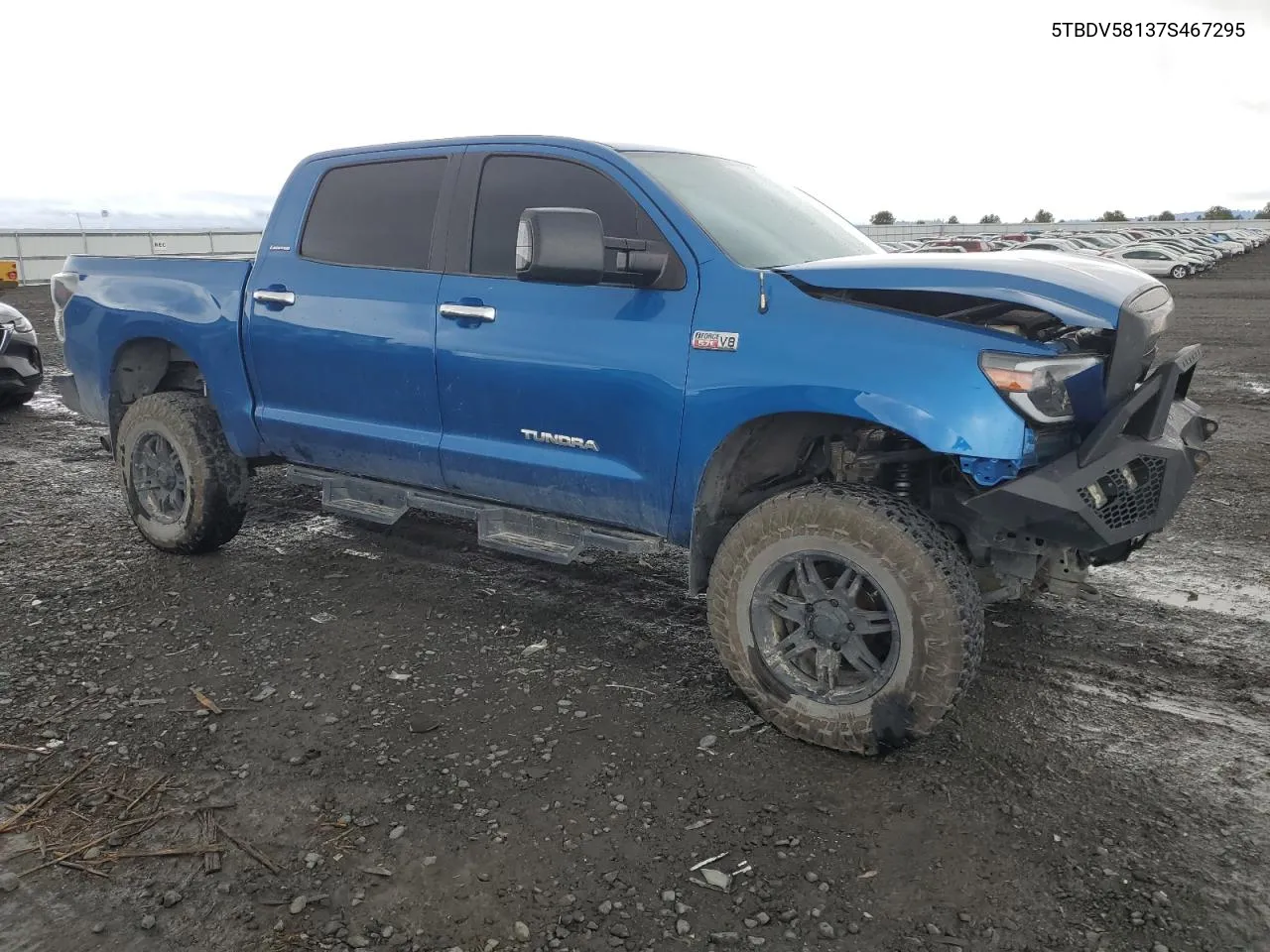 2007 Toyota Tundra Crewmax Limited VIN: 5TBDV58137S467295 Lot: 77023034