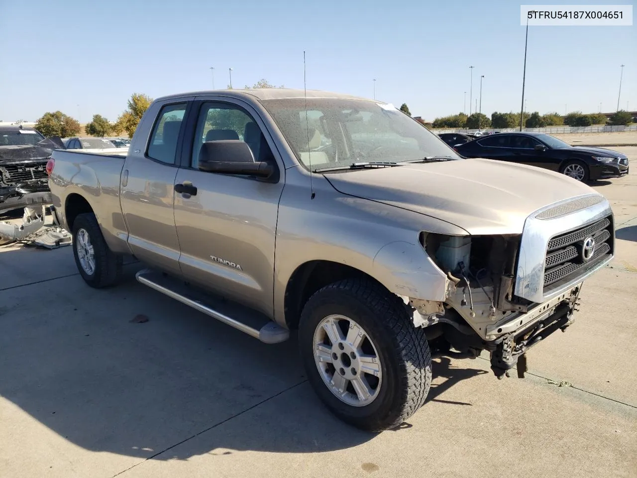 2007 Toyota Tundra Double Cab Sr5 VIN: 5TFRU54187X004651 Lot: 77101744