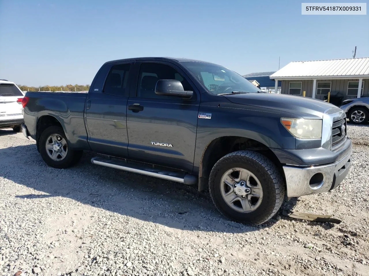 2007 Toyota Tundra Double Cab Sr5 VIN: 5TFRV54187X009331 Lot: 77181094