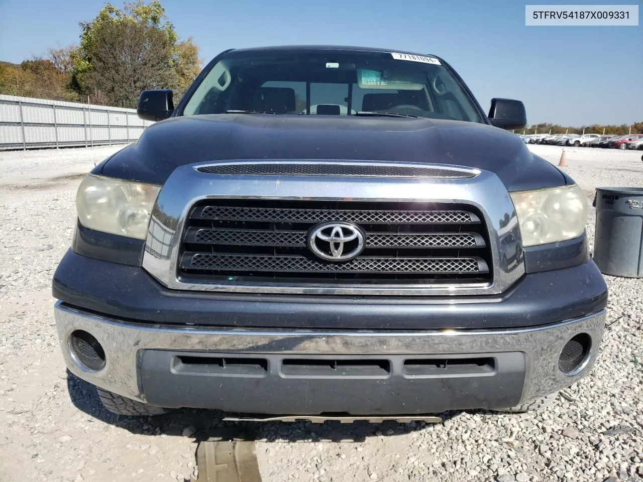 2007 Toyota Tundra Double Cab Sr5 VIN: 5TFRV54187X009331 Lot: 77181094