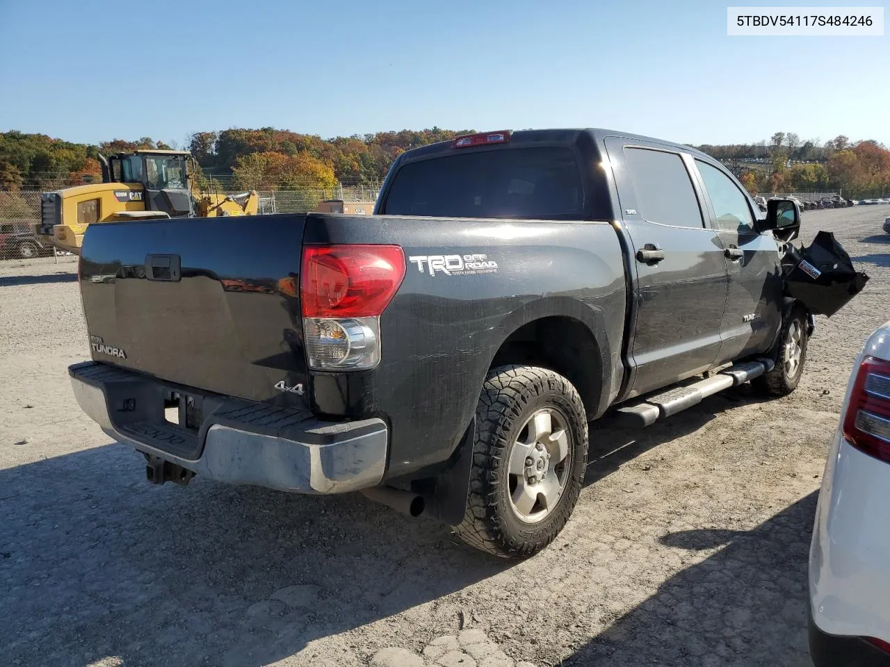 2007 Toyota Tundra Crewmax Sr5 VIN: 5TBDV54117S484246 Lot: 77360074