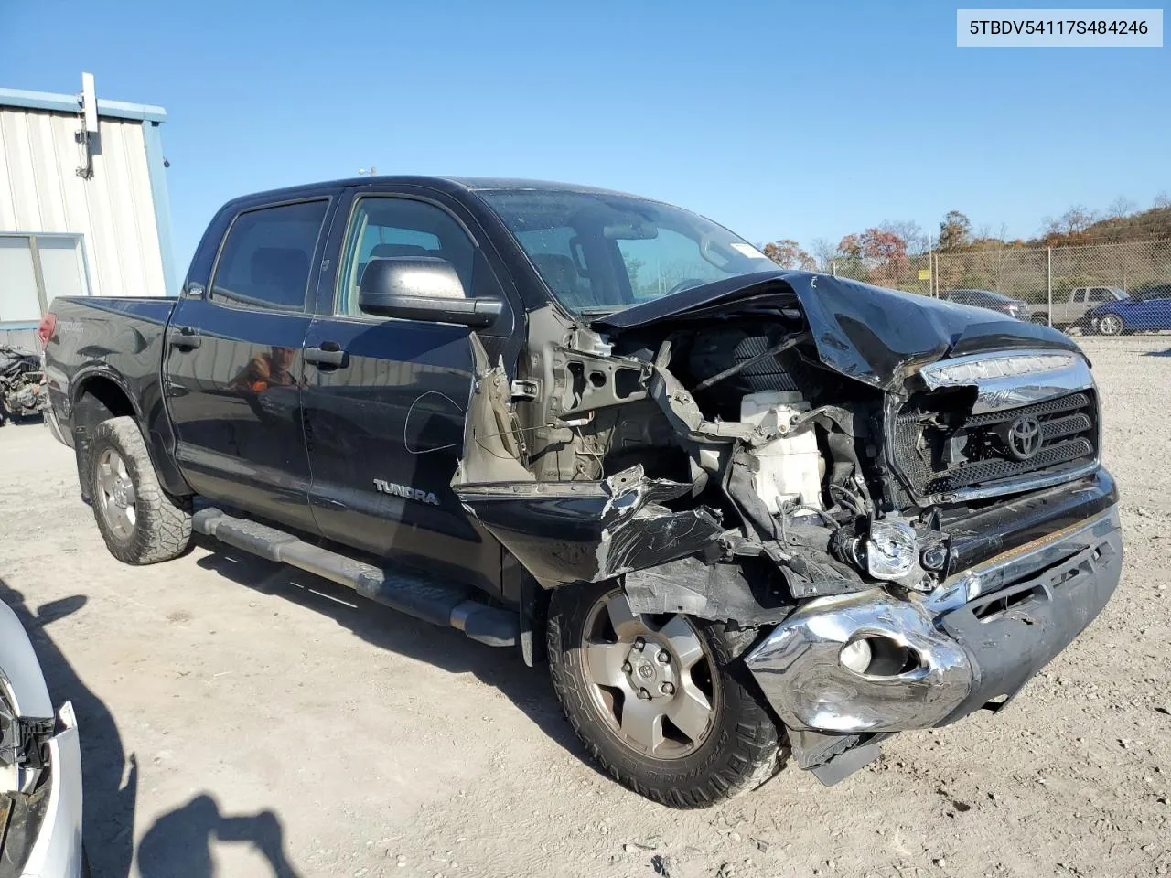 2007 Toyota Tundra Crewmax Sr5 VIN: 5TBDV54117S484246 Lot: 77360074