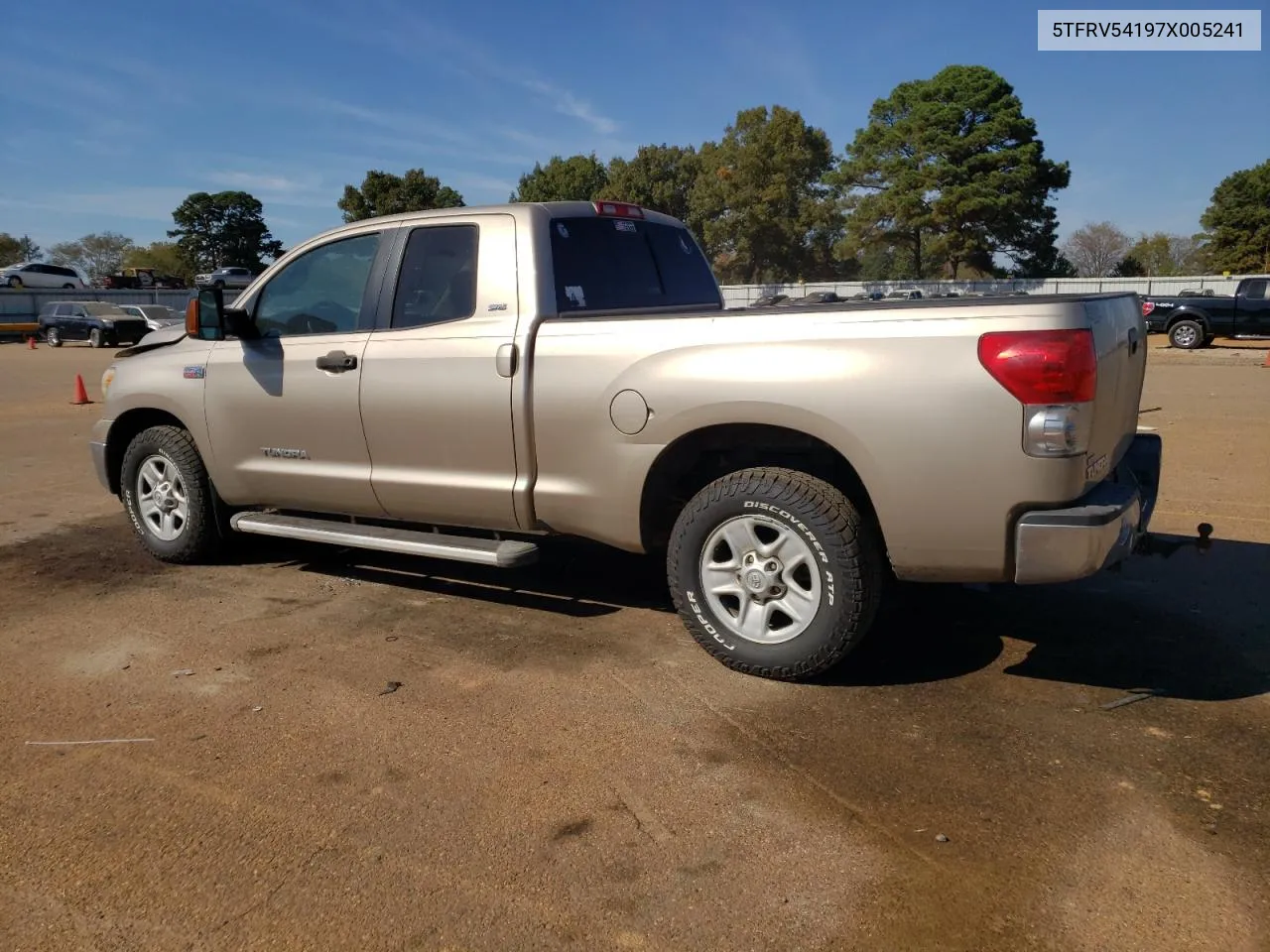 2007 Toyota Tundra Double Cab Sr5 VIN: 5TFRV54197X005241 Lot: 77391784