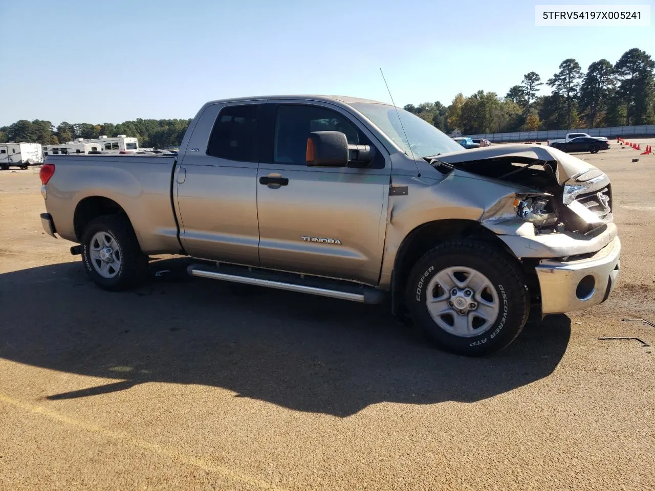 2007 Toyota Tundra Double Cab Sr5 VIN: 5TFRV54197X005241 Lot: 77391784