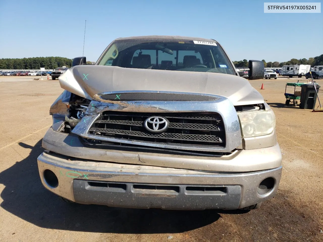 2007 Toyota Tundra Double Cab Sr5 VIN: 5TFRV54197X005241 Lot: 77391784