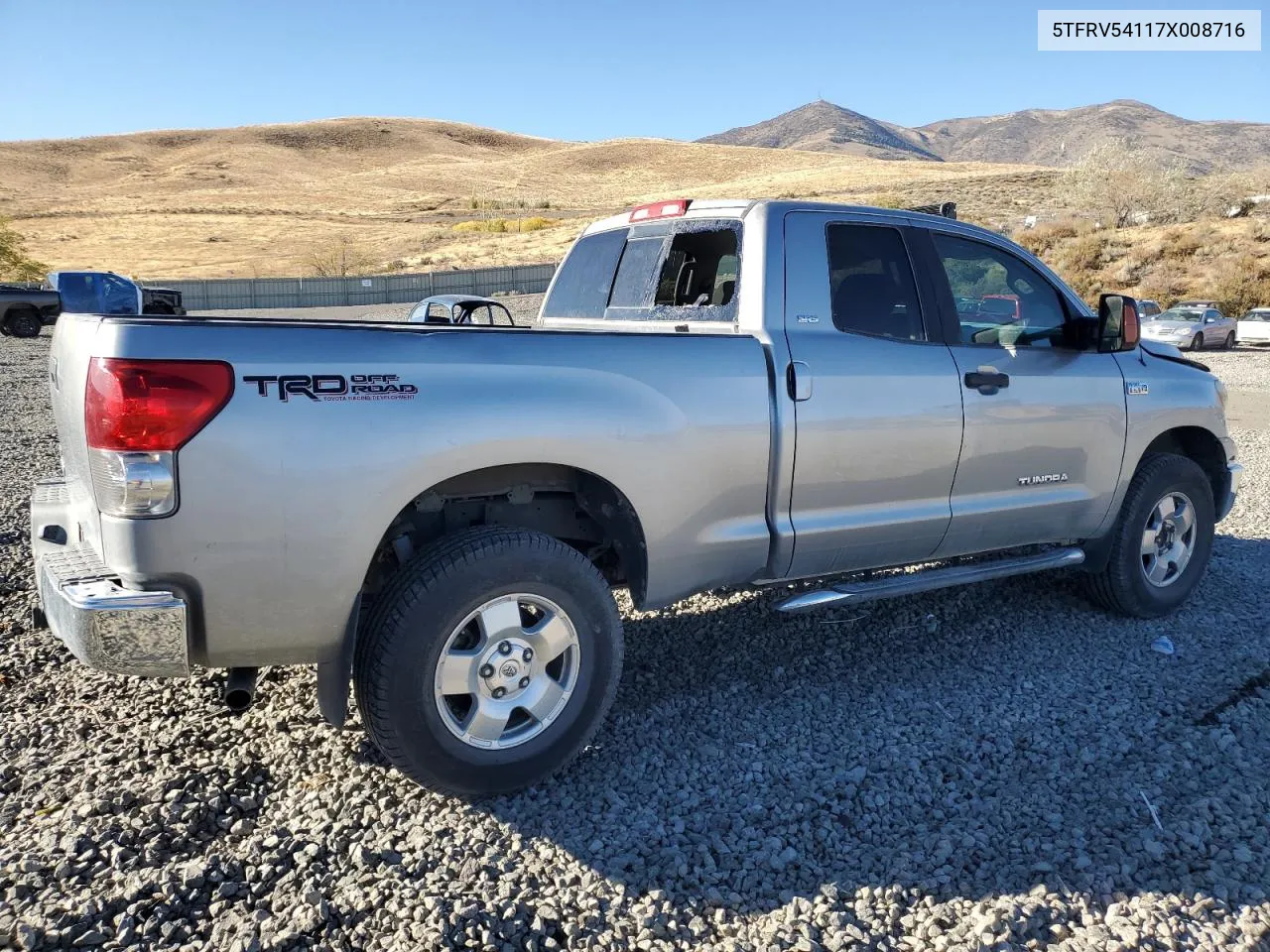 2007 Toyota Tundra Double Cab Sr5 VIN: 5TFRV54117X008716 Lot: 77423404