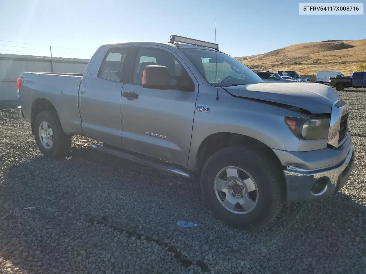 2007 Toyota Tundra Double Cab Sr5 VIN: 5TFRV54117X008716 Lot: 77423404