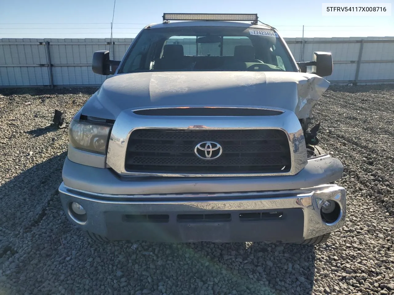 2007 Toyota Tundra Double Cab Sr5 VIN: 5TFRV54117X008716 Lot: 77423404