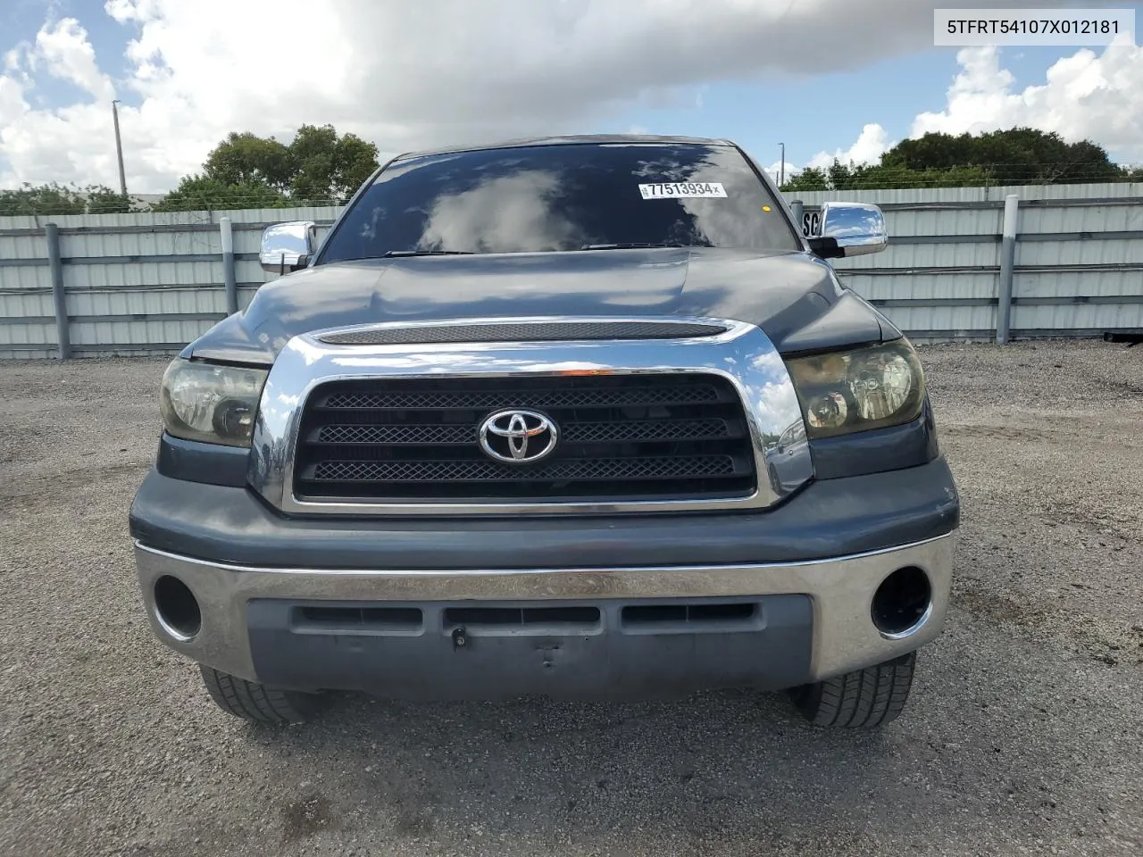 2007 Toyota Tundra Double Cab Sr5 VIN: 5TFRT54107X012181 Lot: 77513934