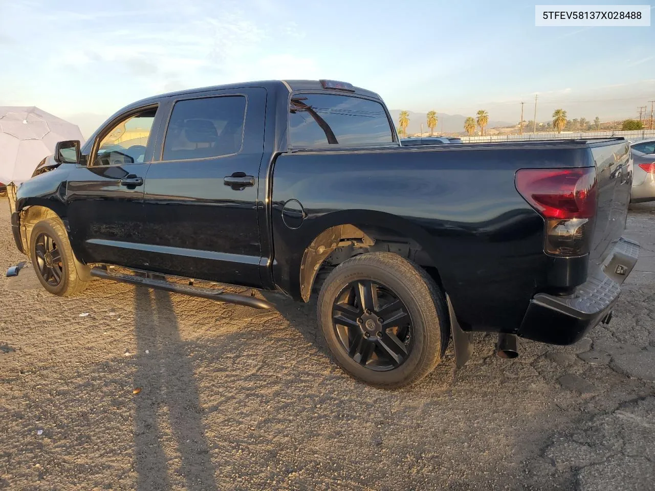 2007 Toyota Tundra Crewmax Limited VIN: 5TFEV58137X028488 Lot: 77602194