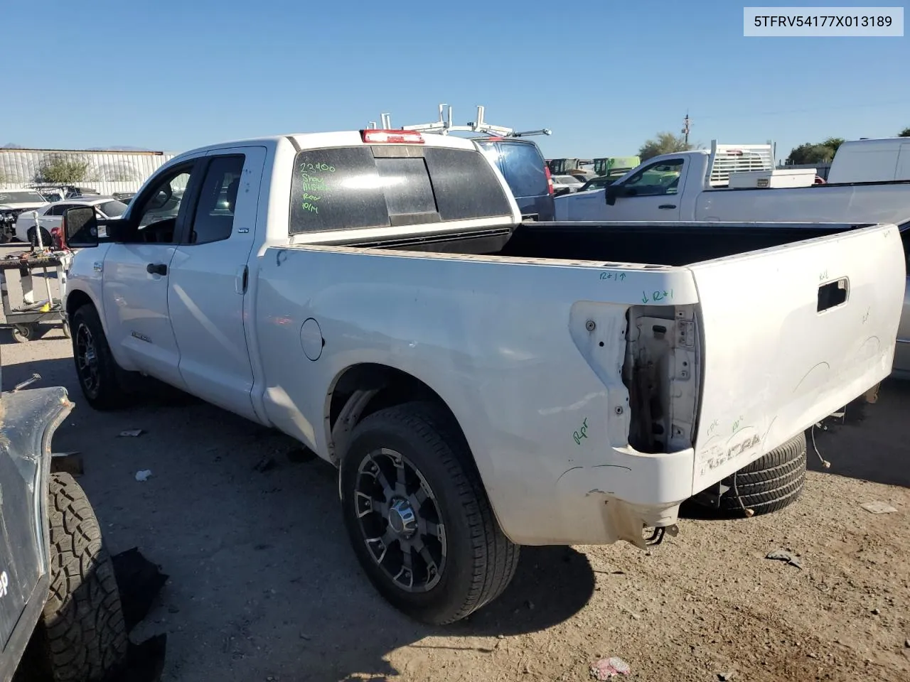 2007 Toyota Tundra Double Cab Sr5 VIN: 5TFRV54177X013189 Lot: 77676134