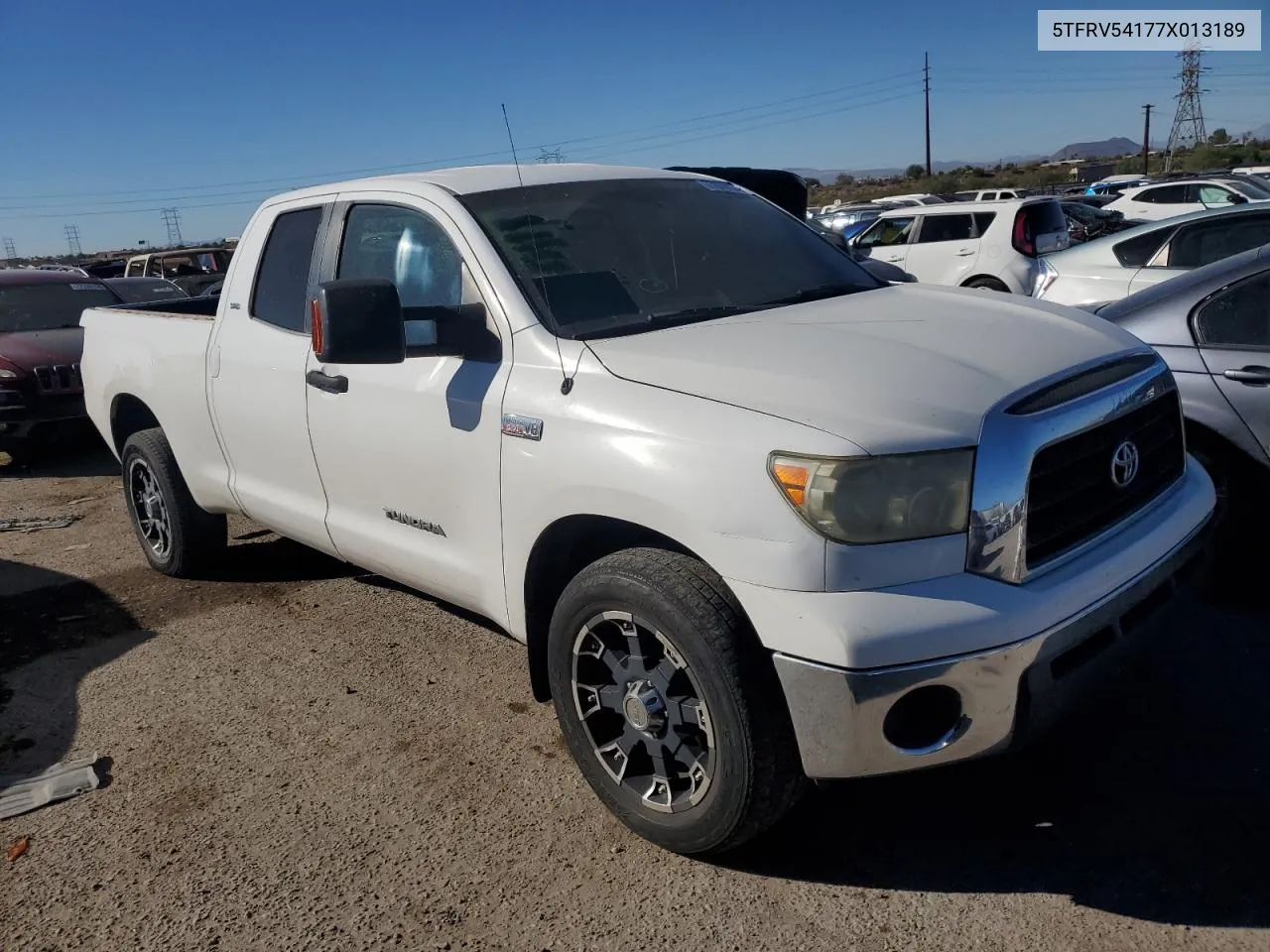 2007 Toyota Tundra Double Cab Sr5 VIN: 5TFRV54177X013189 Lot: 77676134