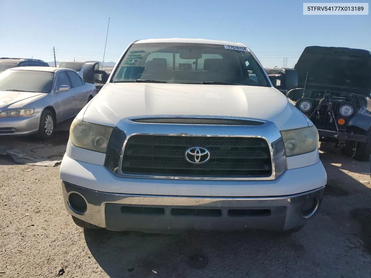 2007 Toyota Tundra Double Cab Sr5 VIN: 5TFRV54177X013189 Lot: 77676134