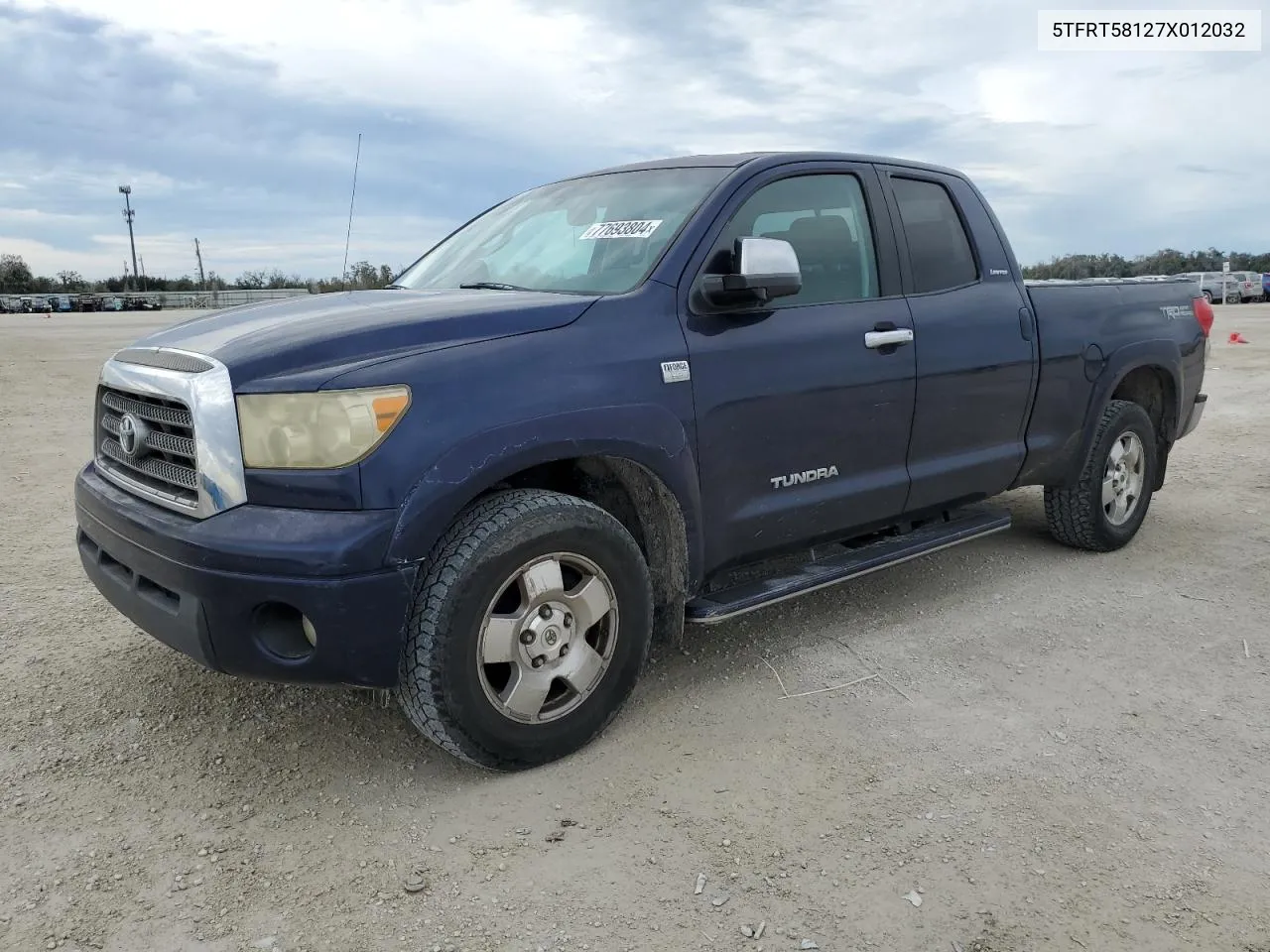 2007 Toyota Tundra Double Cab Limited VIN: 5TFRT58127X012032 Lot: 77693804