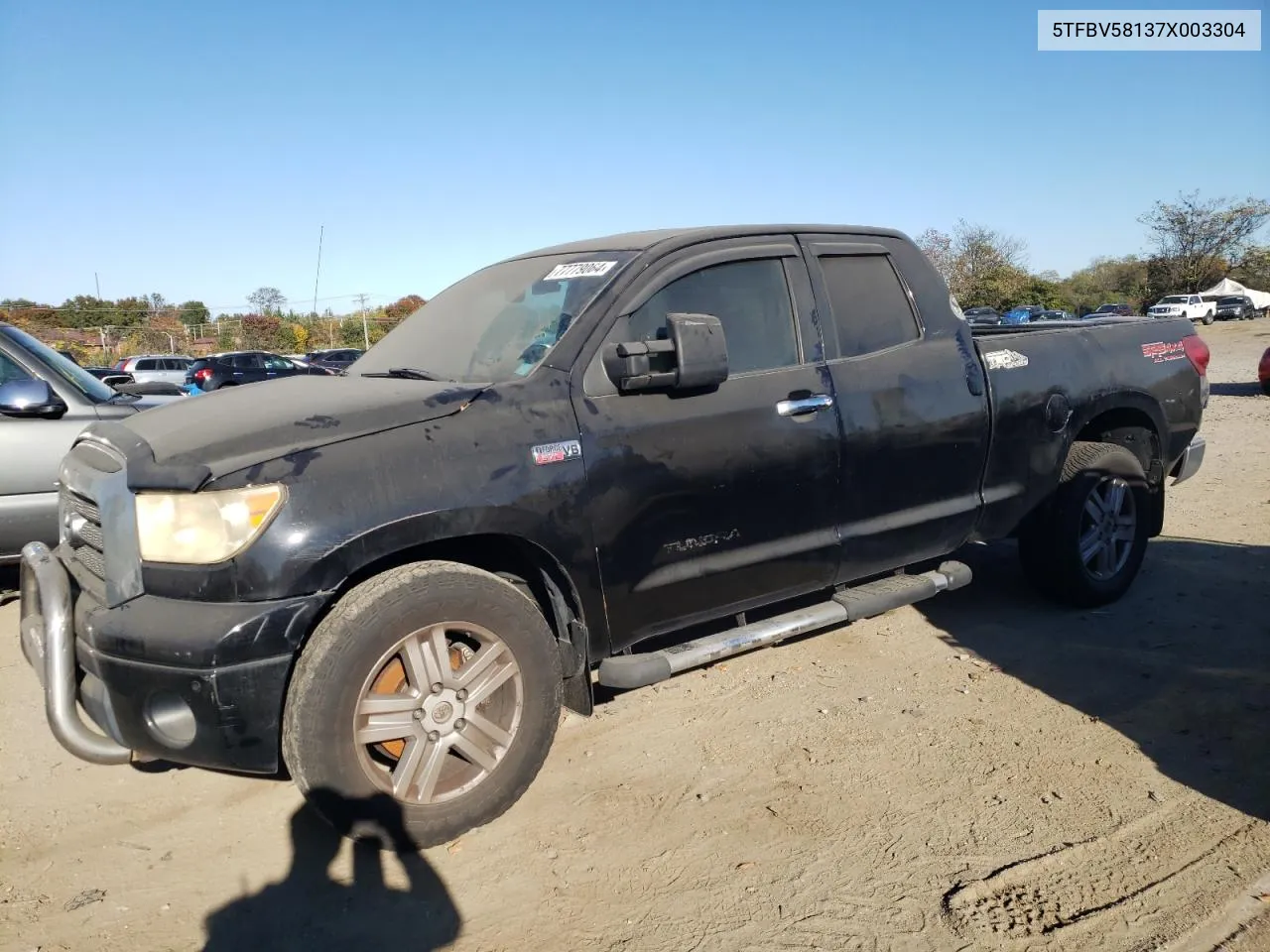 2007 Toyota Tundra Double Cab Limited VIN: 5TFBV58137X003304 Lot: 77779064