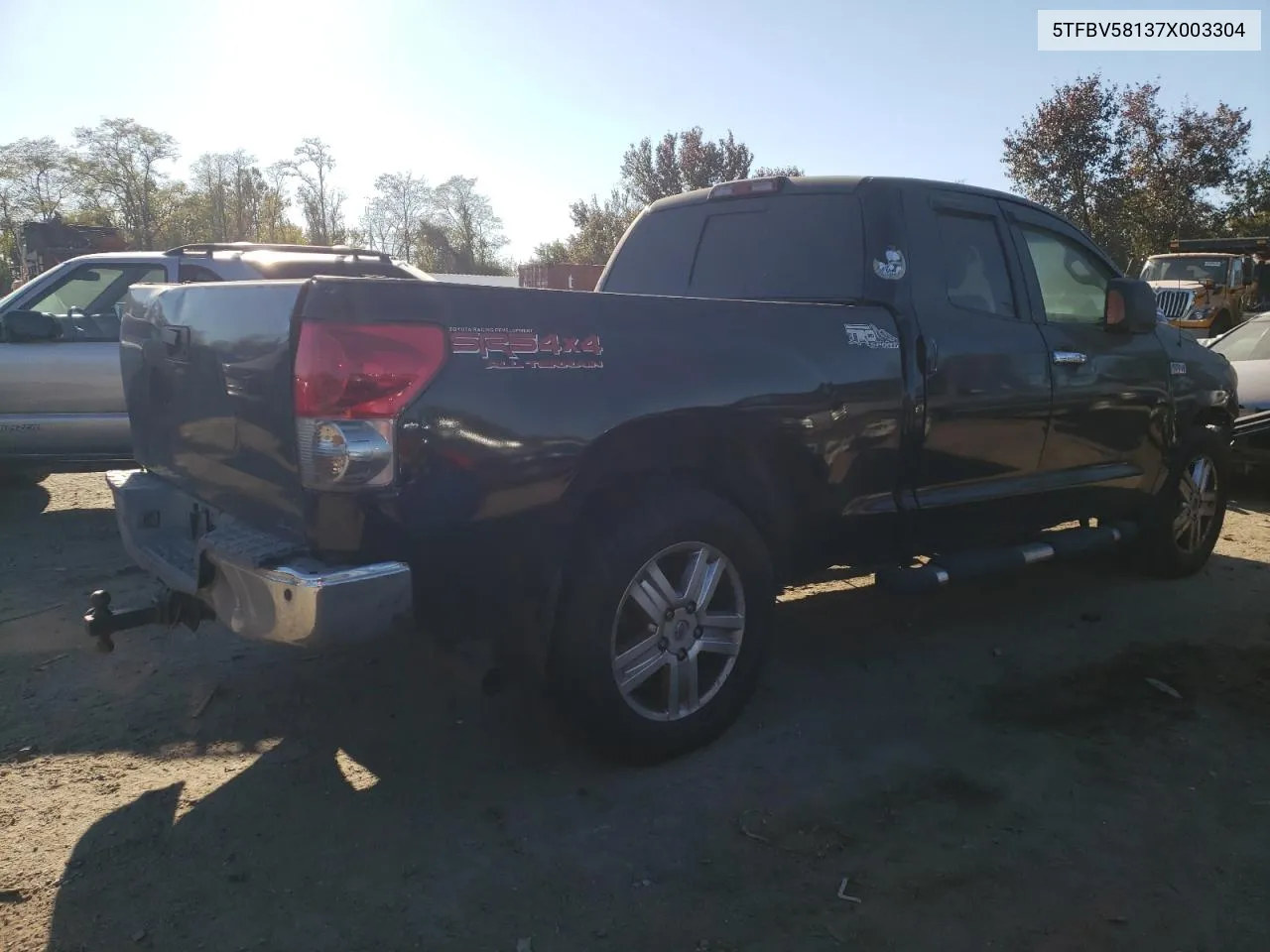 2007 Toyota Tundra Double Cab Limited VIN: 5TFBV58137X003304 Lot: 77779064