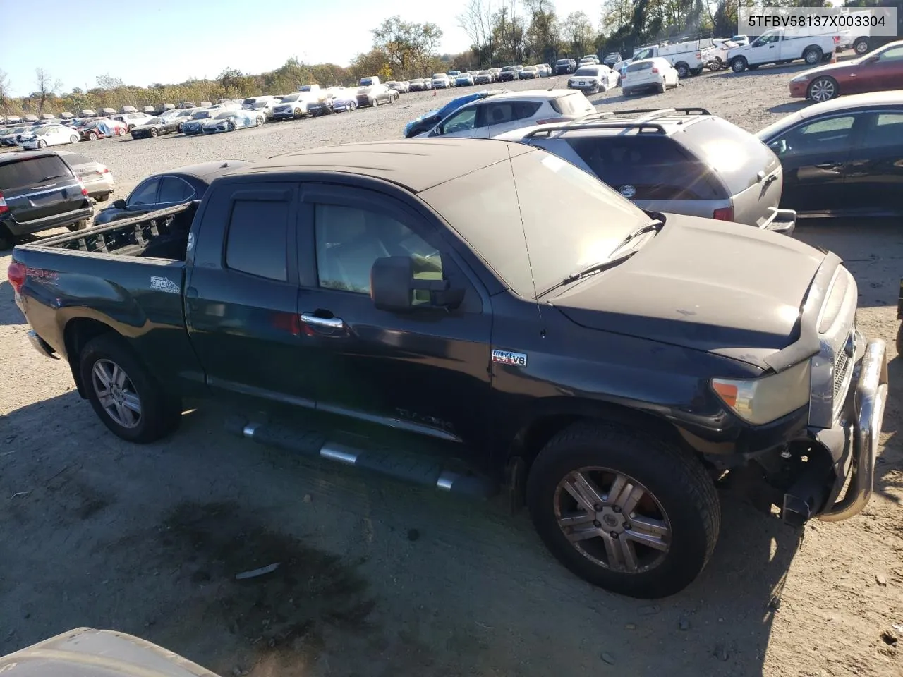 2007 Toyota Tundra Double Cab Limited VIN: 5TFBV58137X003304 Lot: 77779064