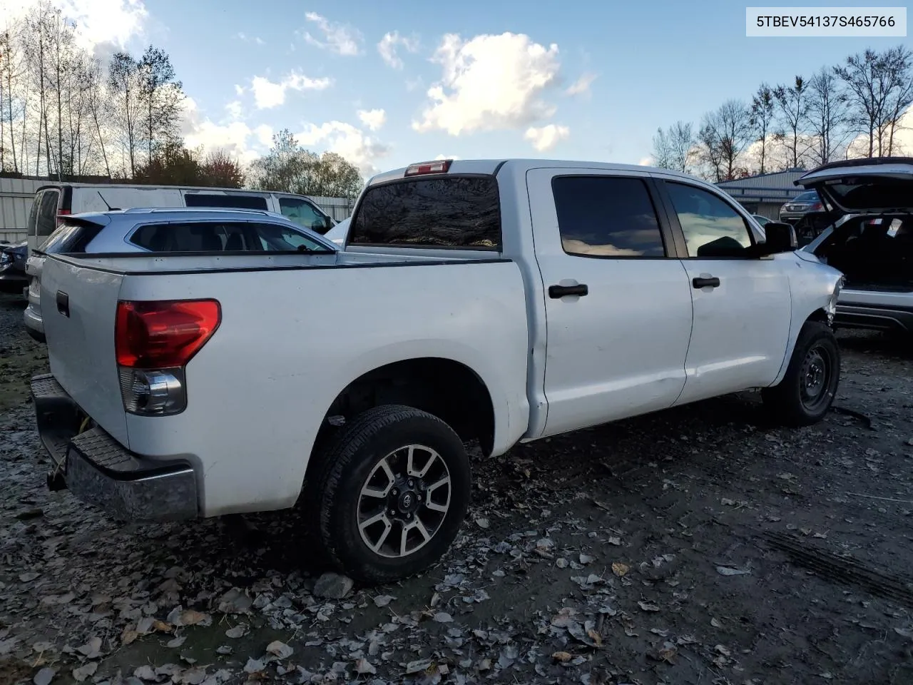 2007 Toyota Tundra Crewmax Sr5 VIN: 5TBEV54137S465766 Lot: 77813274