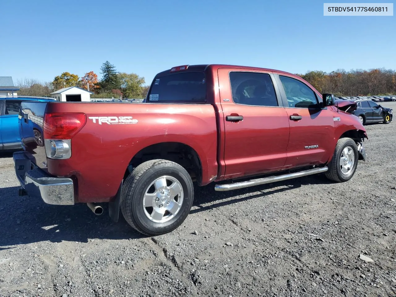 2007 Toyota Tundra Crewmax Sr5 VIN: 5TBDV54177S460811 Lot: 77878964