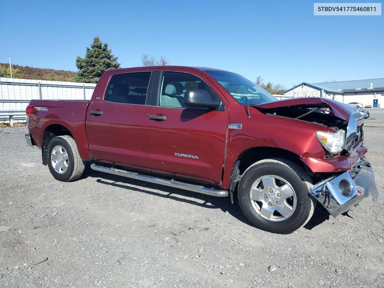 2007 Toyota Tundra Crewmax Sr5 VIN: 5TBDV54177S460811 Lot: 77878964