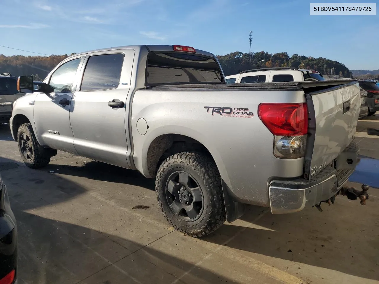 2007 Toyota Tundra Crewmax Sr5 VIN: 5TBDV54117S479726 Lot: 78080674