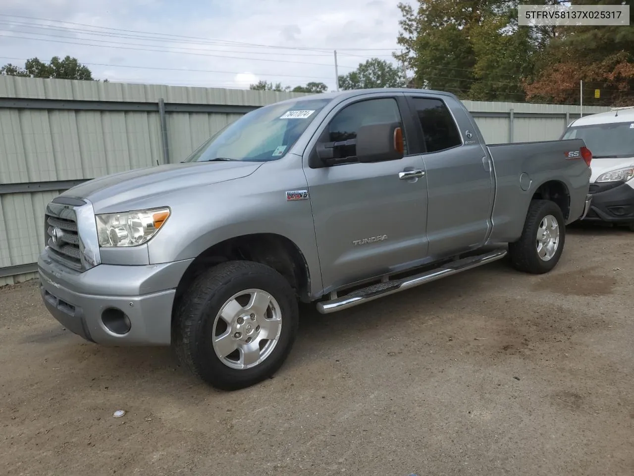 2007 Toyota Tundra Double Cab Limited VIN: 5TFRV58137X025317 Lot: 78417074