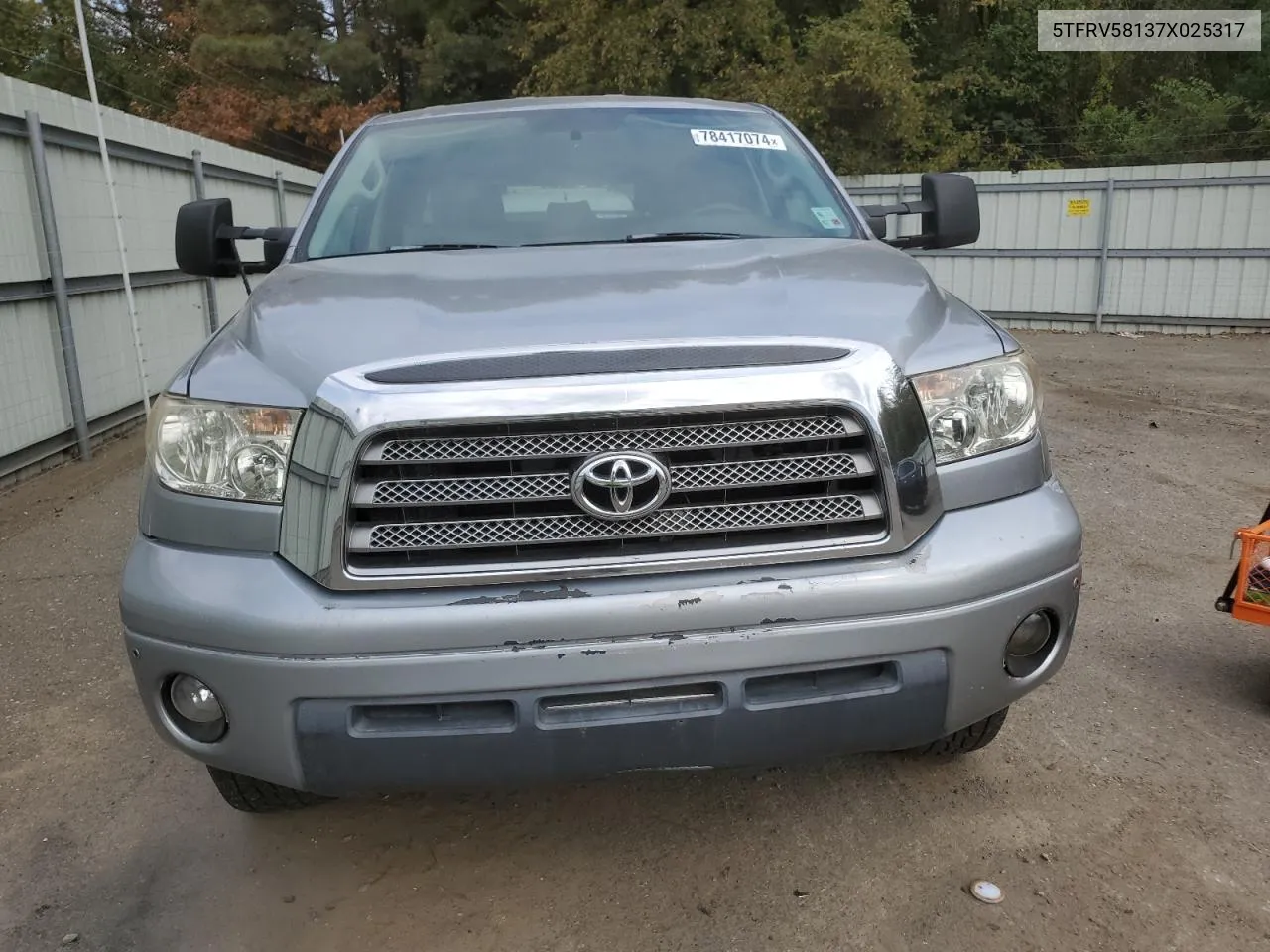 2007 Toyota Tundra Double Cab Limited VIN: 5TFRV58137X025317 Lot: 78417074