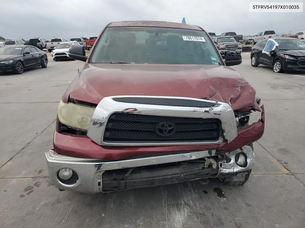 2007 Toyota Tundra Double Cab Sr5 VIN: 5TFRV54197X010035 Lot: 78617074