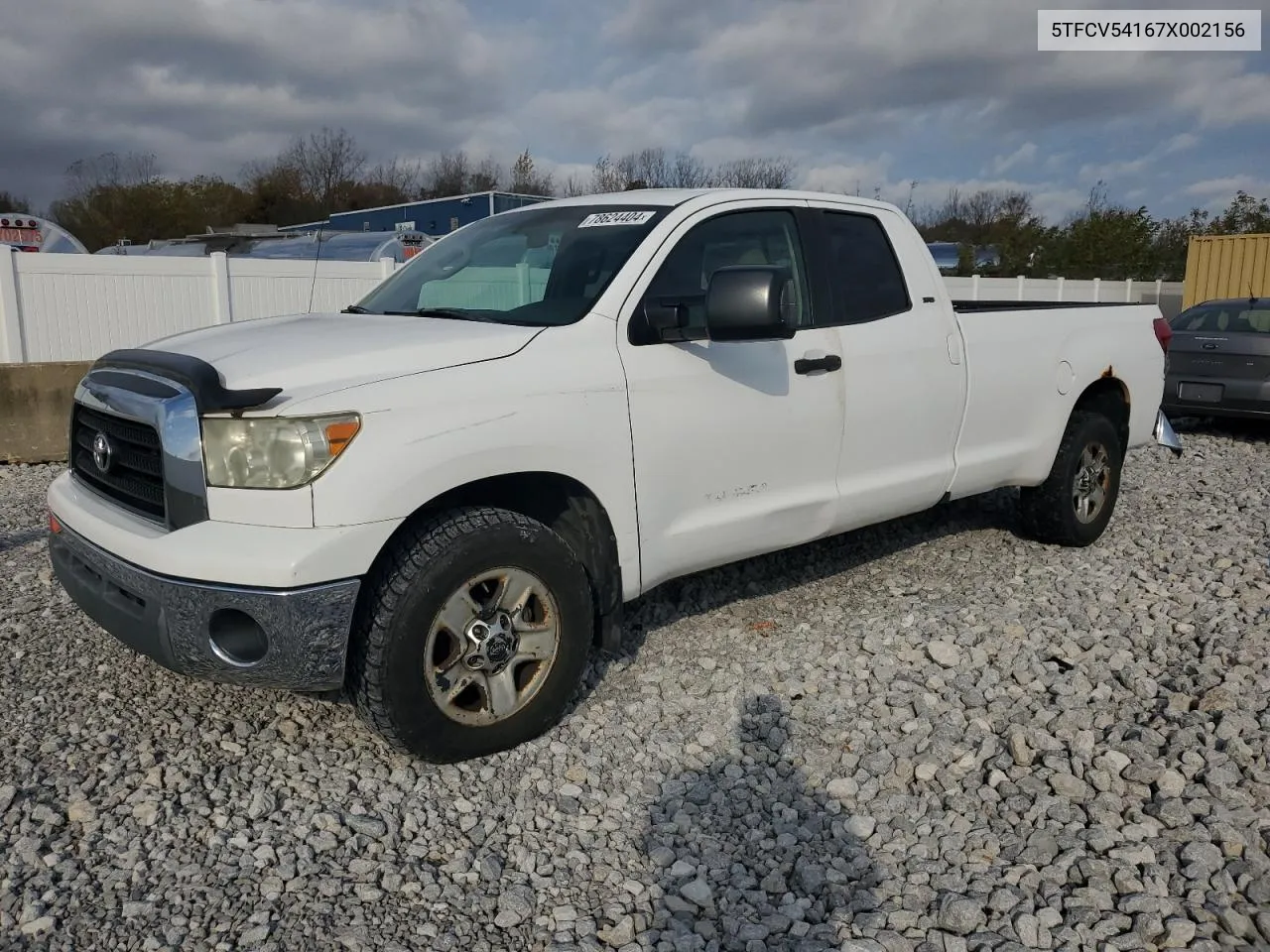 2007 Toyota Tundra Double Cab Sr5 VIN: 5TFCV54167X002156 Lot: 78624404