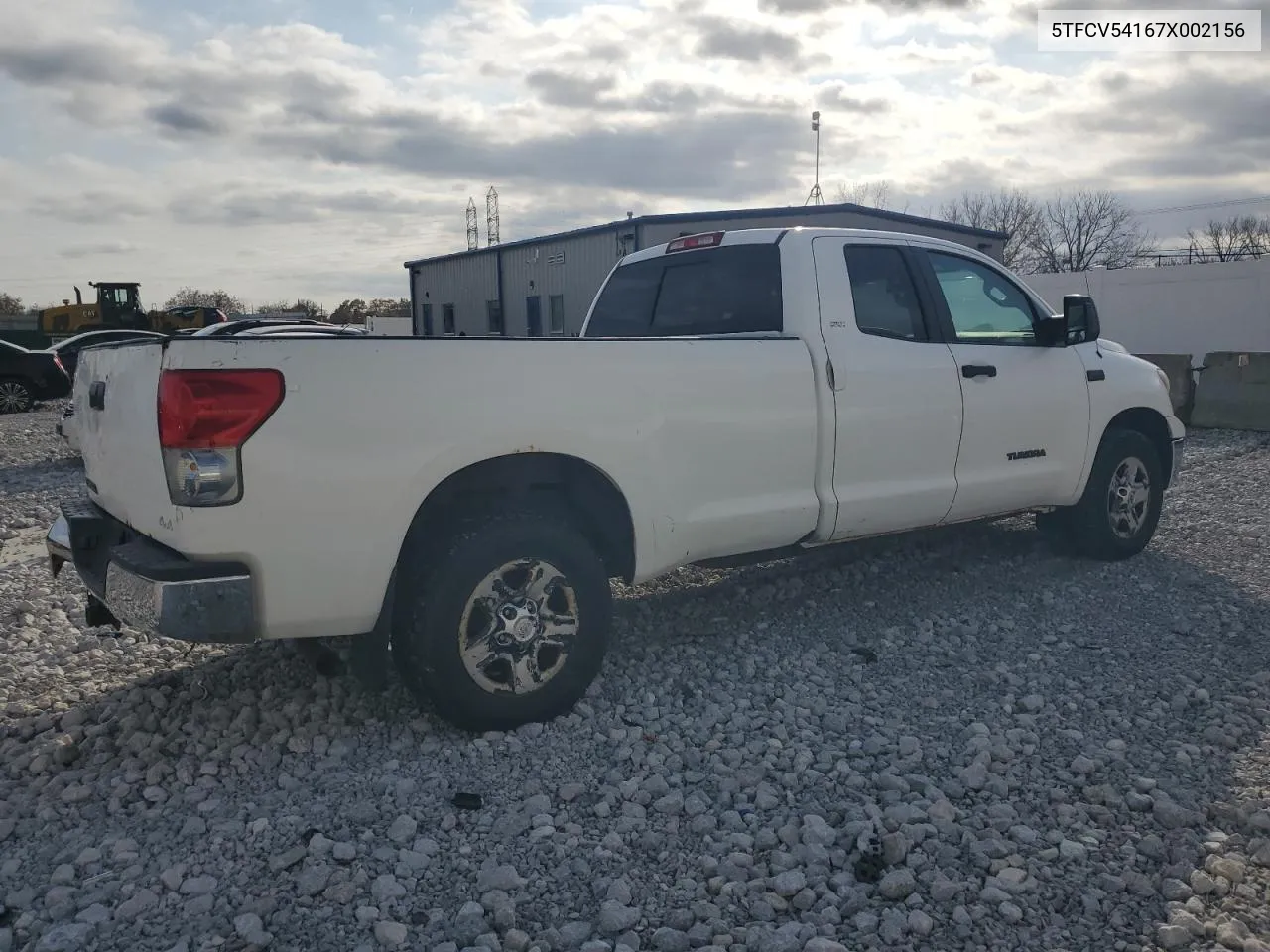 2007 Toyota Tundra Double Cab Sr5 VIN: 5TFCV54167X002156 Lot: 78624404