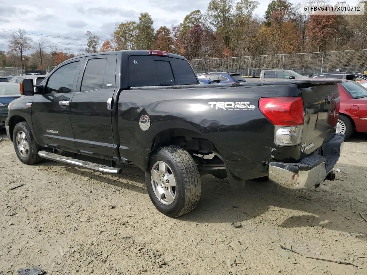 2007 Toyota Tundra Double Cab Sr5 VIN: 5TFBV54117X010712 Lot: 78935734