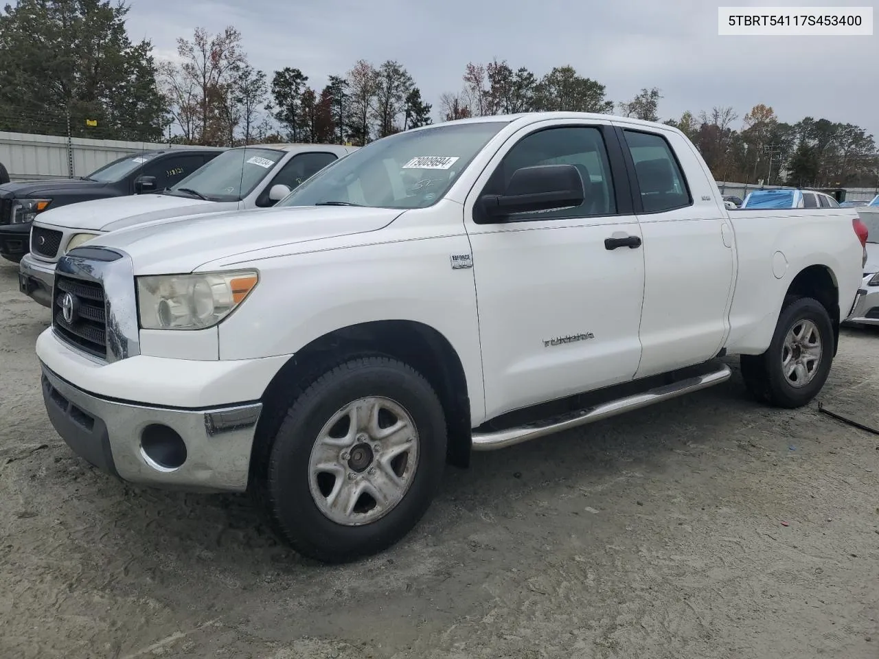 2007 Toyota Tundra Double Cab Sr5 VIN: 5TBRT54117S453400 Lot: 79009694