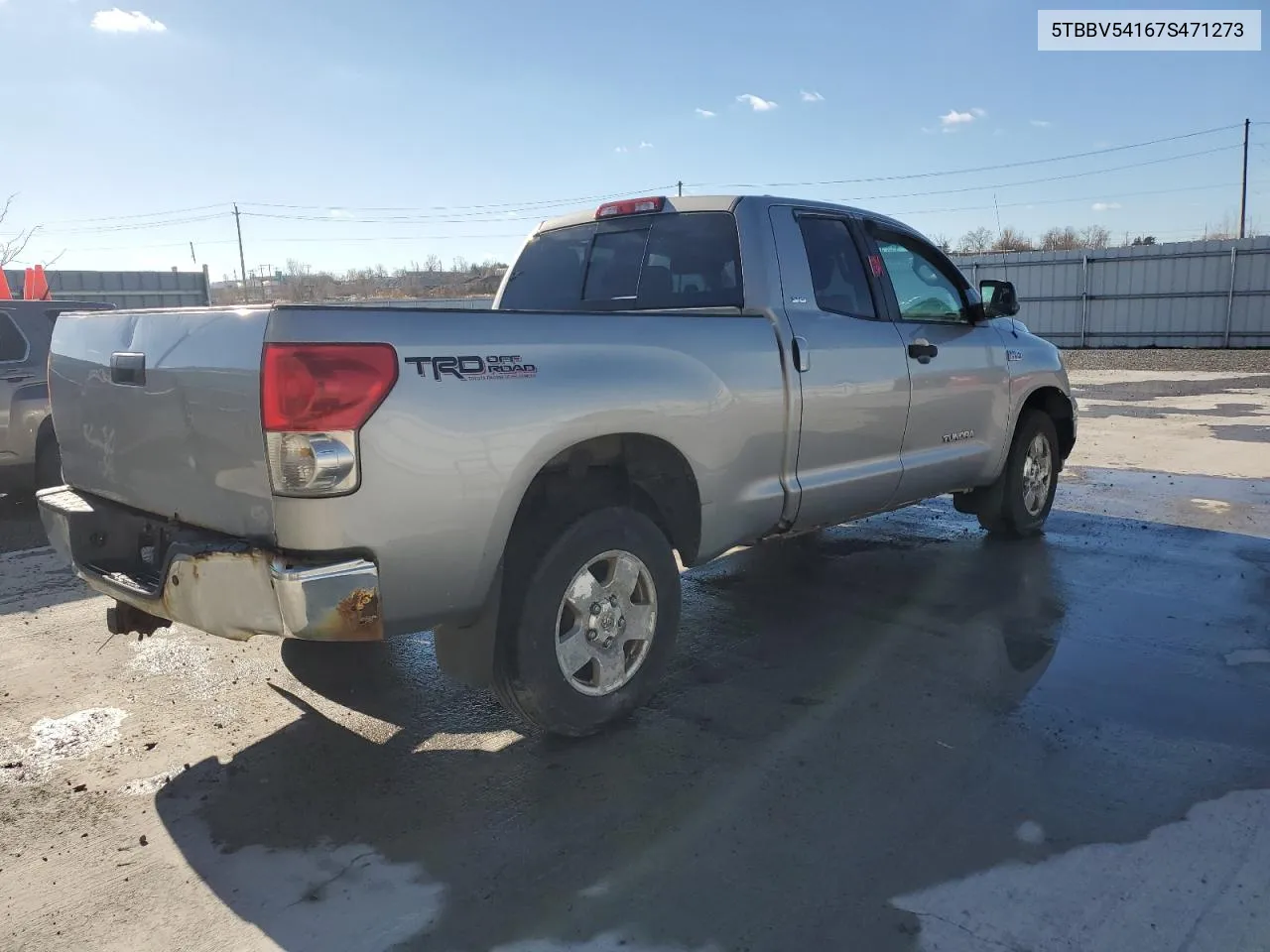 2007 Toyota Tundra Double Cab Sr5 VIN: 5TBBV54167S471273 Lot: 79231334