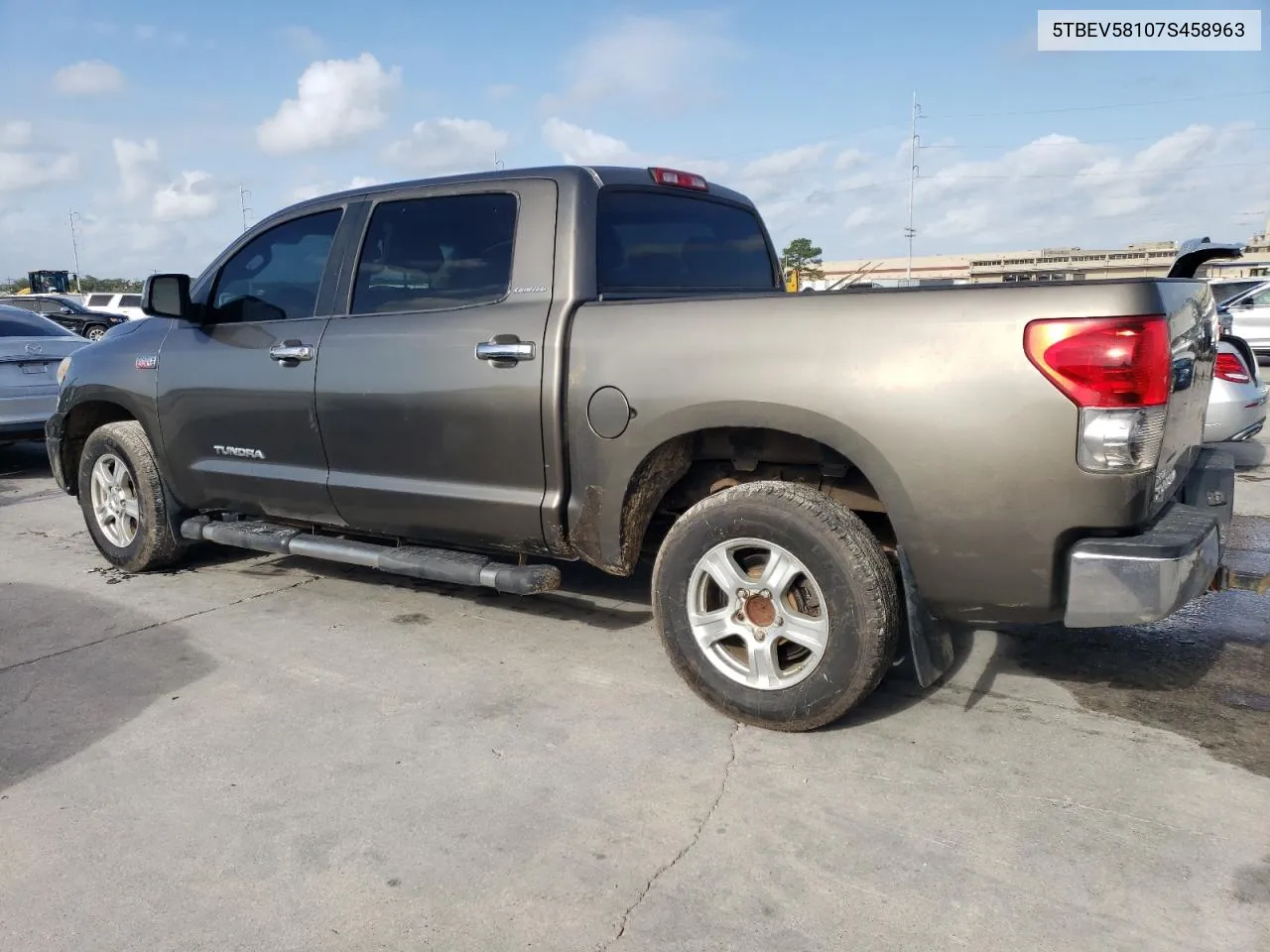 2007 Toyota Tundra Crewmax Limited VIN: 5TBEV58107S458963 Lot: 79397894