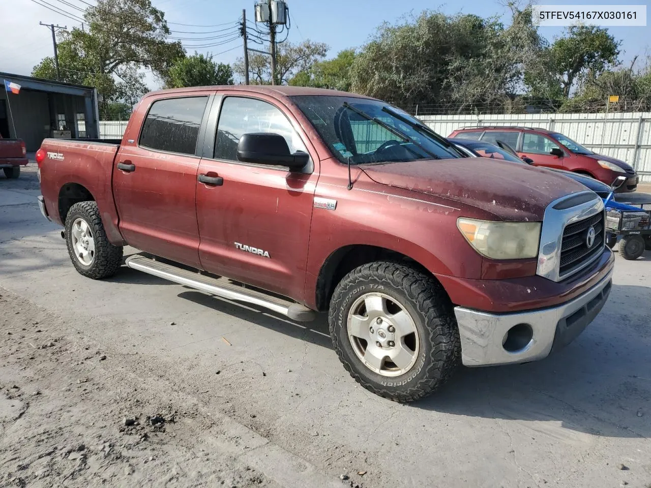 2007 Toyota Tundra Crewmax Sr5 VIN: 5TFEV54167X030161 Lot: 79518884