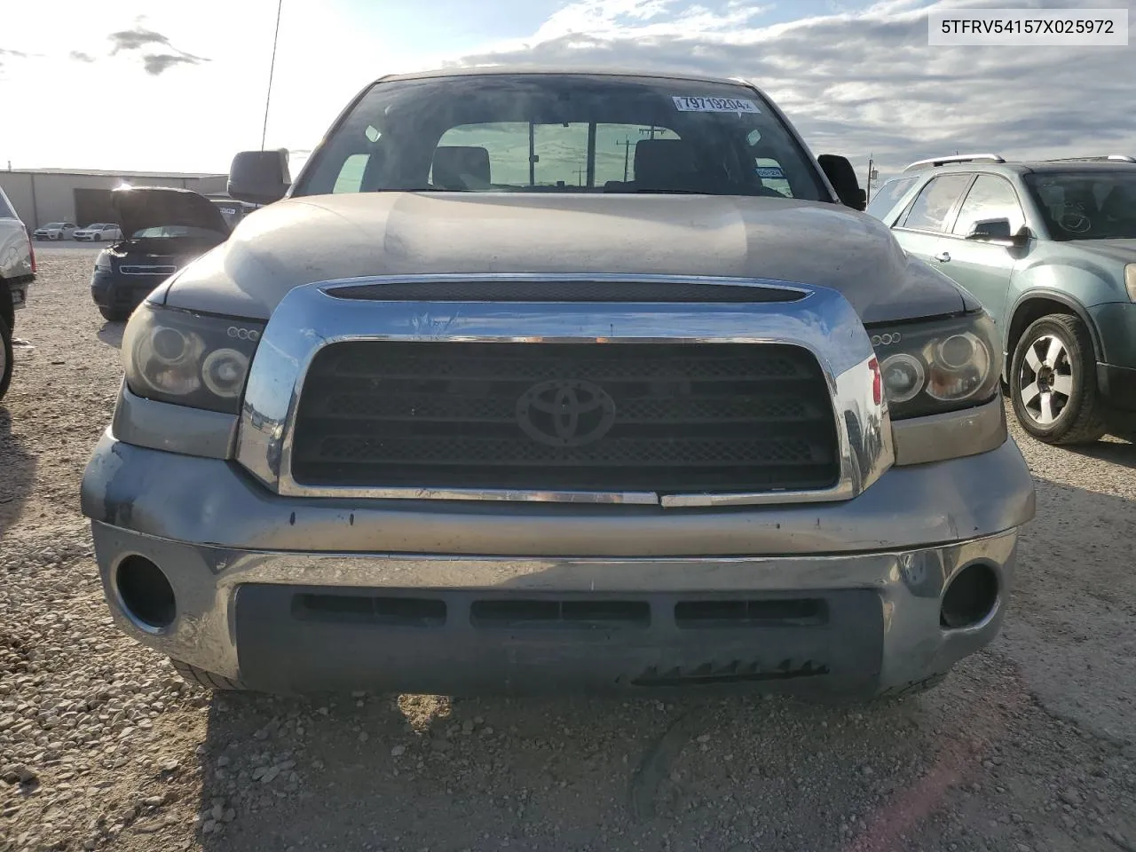 2007 Toyota Tundra Double Cab Sr5 VIN: 5TFRV54157X025972 Lot: 79719204