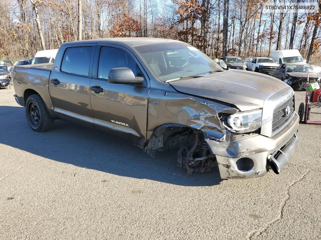 2007 Toyota Tundra Crewmax Sr5 VIN: 5TBDV541X7S486822 Lot: 79799764