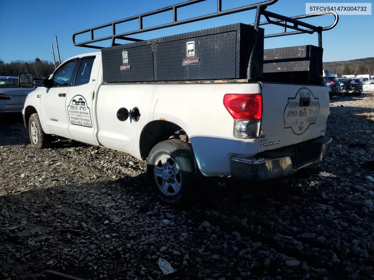 2007 Toyota Tundra Double Cab Sr5 VIN: 5TFCV54147X004732 Lot: 79953294