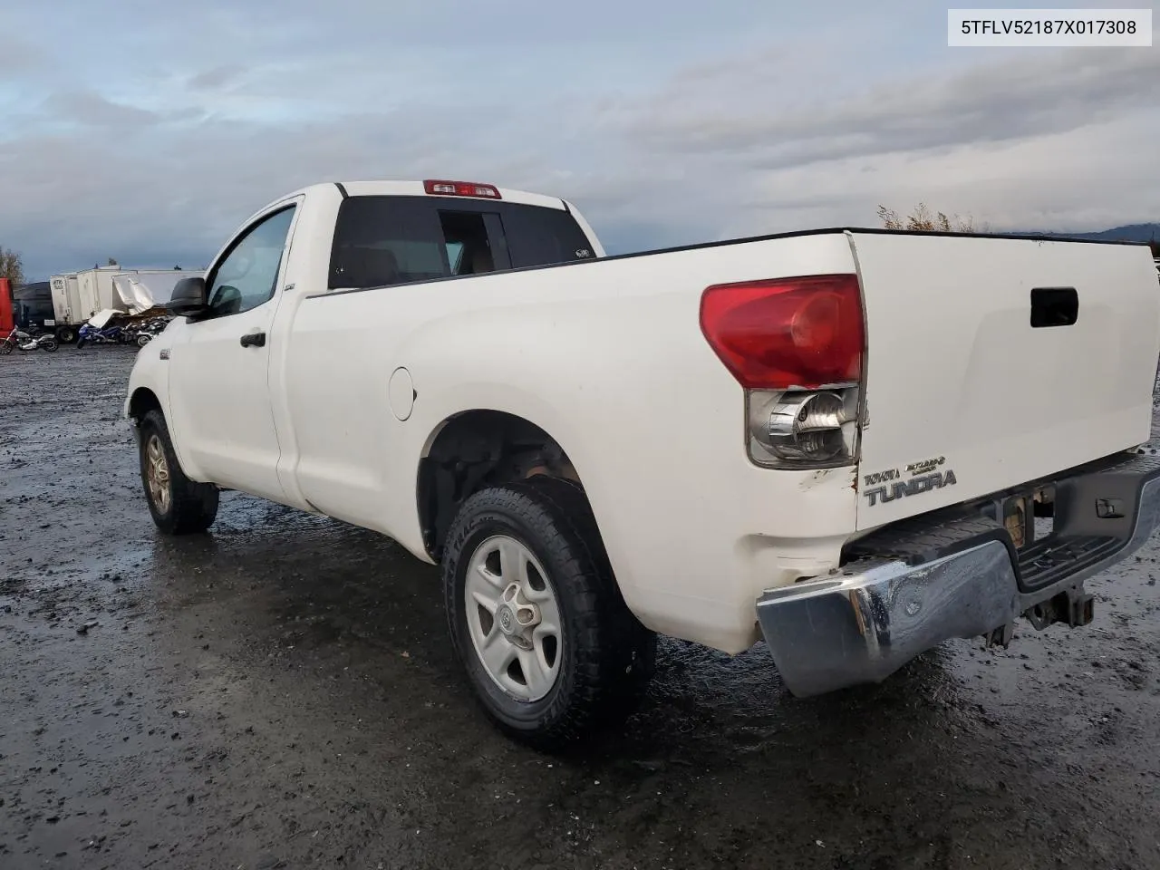 2007 Toyota Tundra VIN: 5TFLV52187X017308 Lot: 80162794