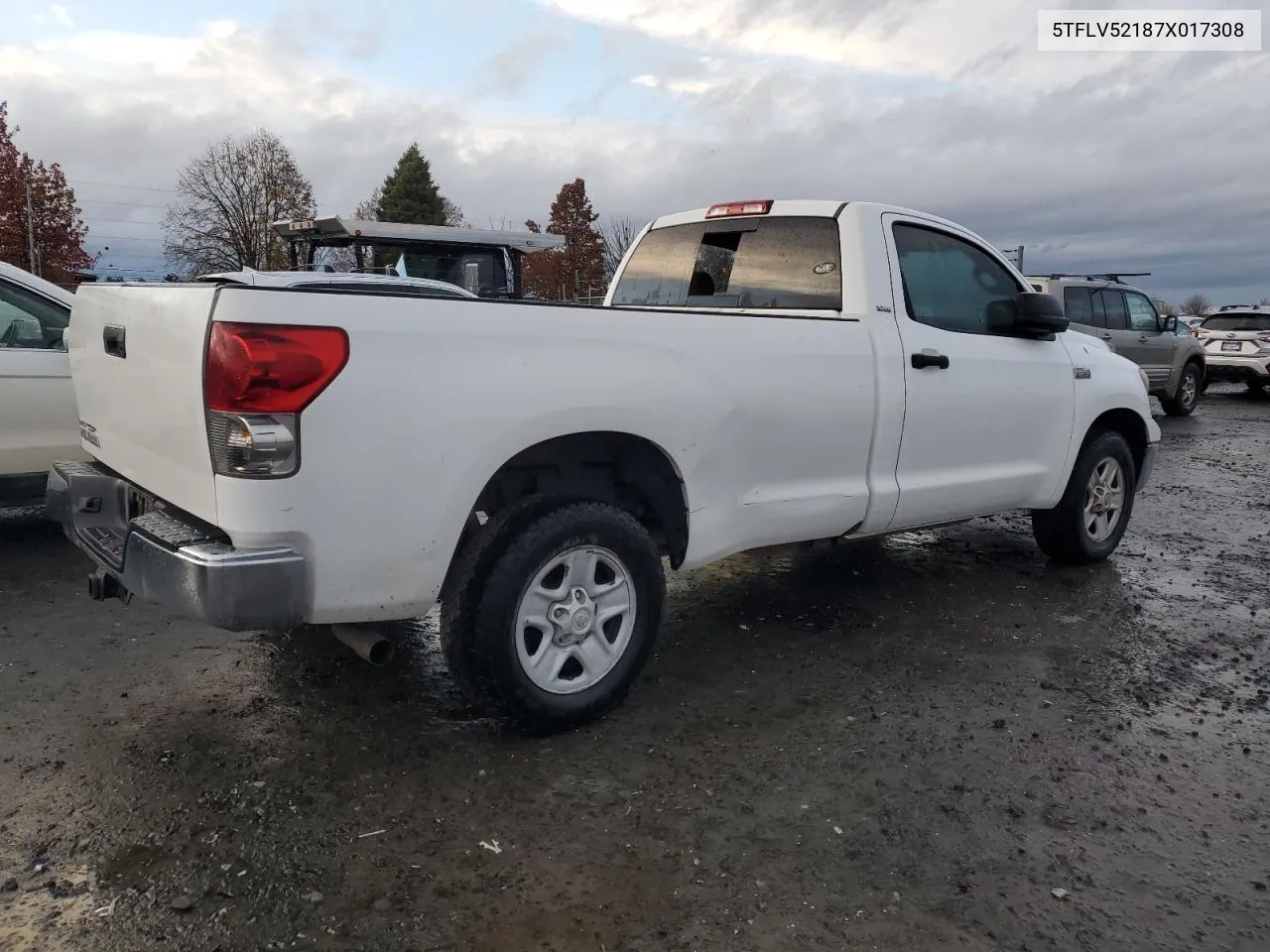 2007 Toyota Tundra VIN: 5TFLV52187X017308 Lot: 80162794